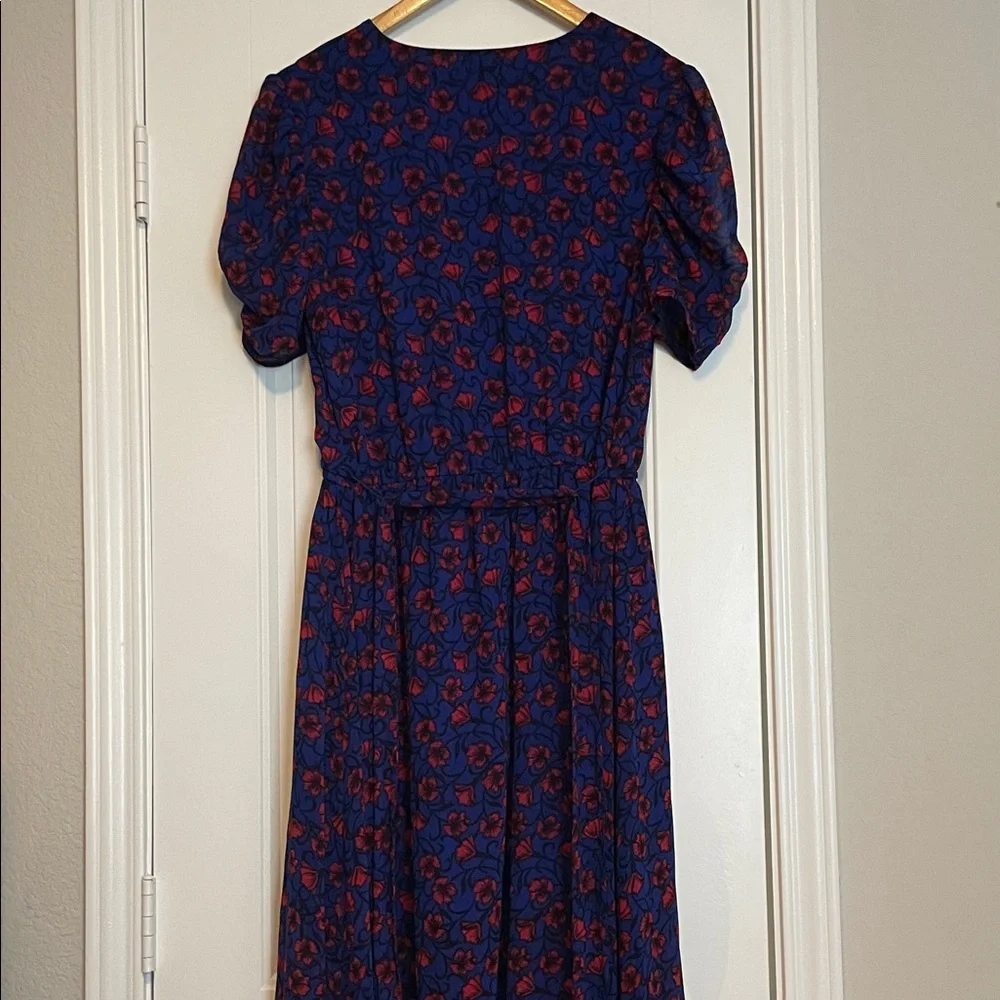 Disney Blue Maxi Dress with Red Floral Print - Picture 10 of 14